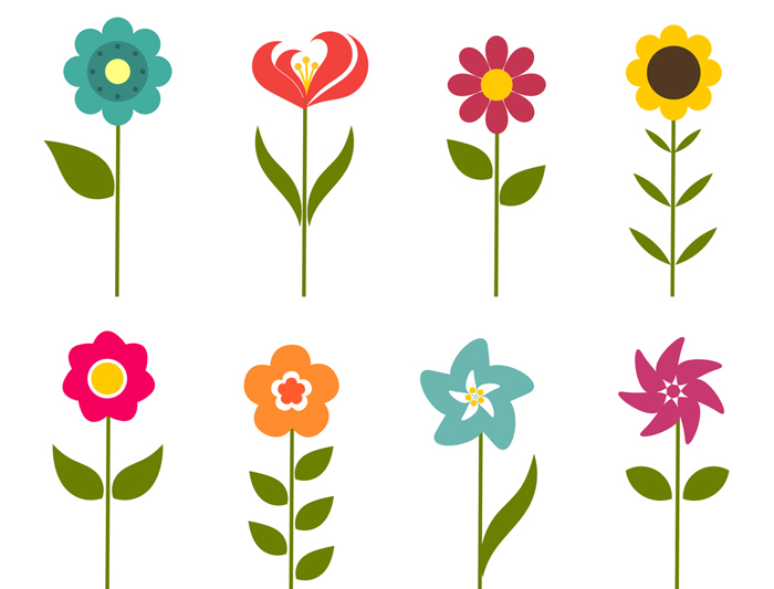 Flower vectors