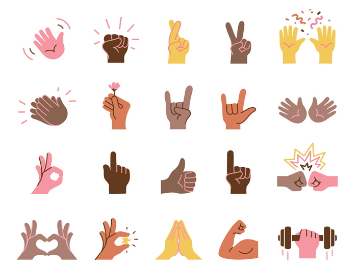 Hands vectors